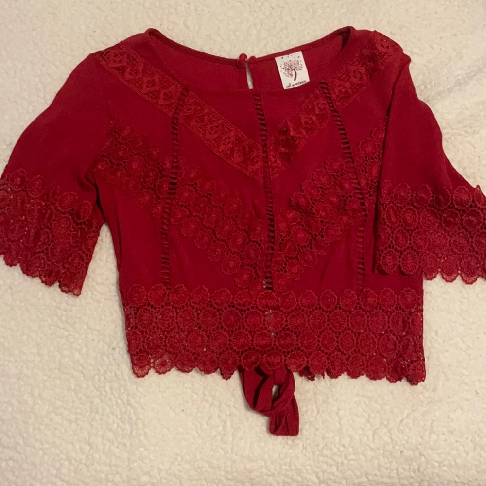 Red Crop Top